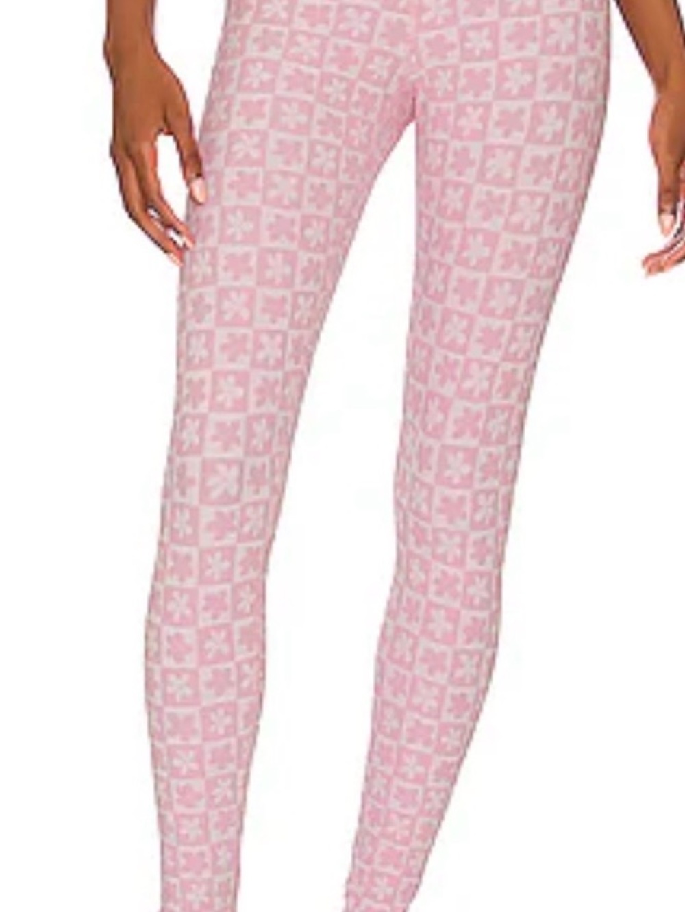 Beach Riot Pink Geometric Print Leggings